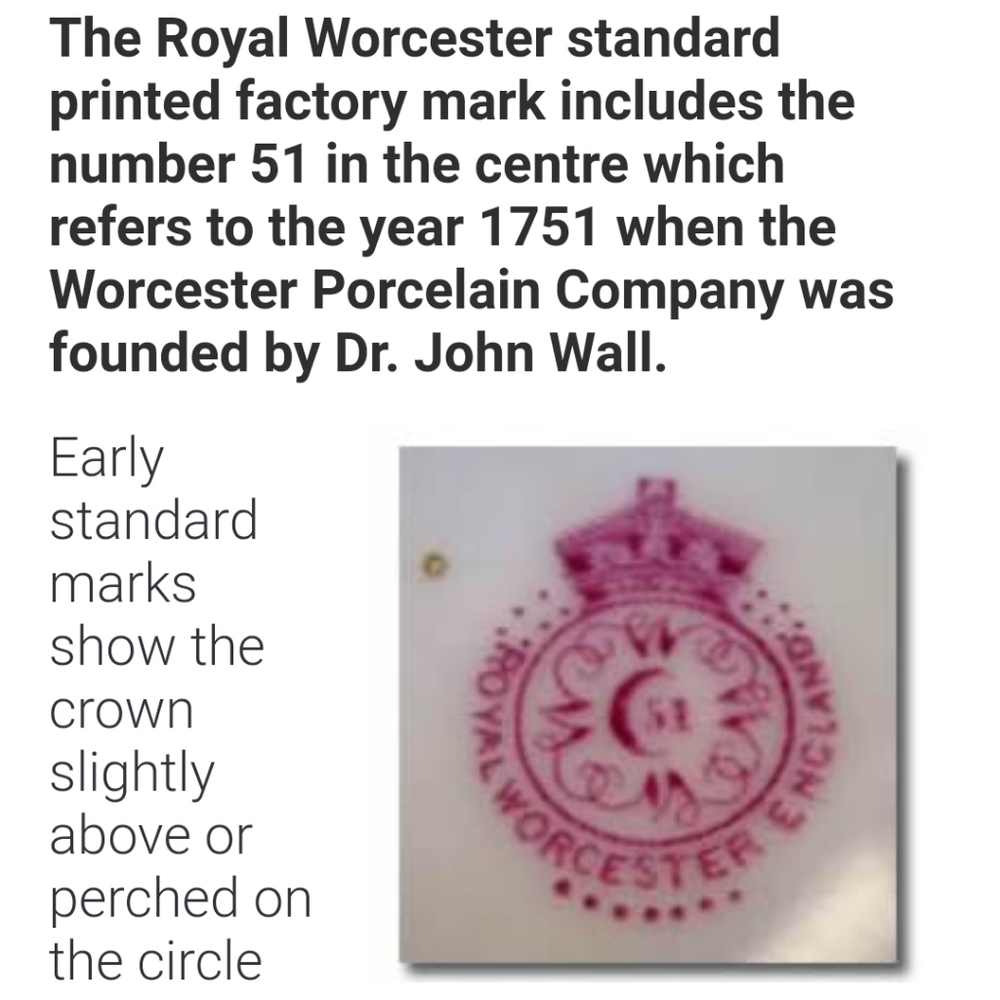 1884 Royal Worcester| mint condition! - Picture 14 of 16